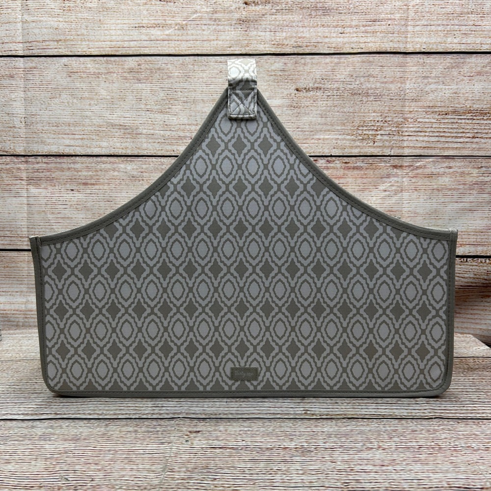 Thirty-One Catch All Bin Taupe Perfect Pendant Collapsible Storage‎ Tote Bin